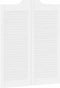 vidaXL - Draaideuren - louvredesign - 2 - paar - 100x80 - cm - wit