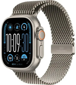 Apple Watch Ultra 2 - Smartwatch - 49mm - Titanium - Milanees bandje S