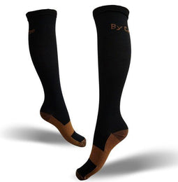 By Cee Cee - Compressiekousen 3 Paar - 20-30 mmHg Compressie - Zwart (3 paar)