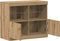 vidaXL - Sideboard - met - LED - Verlichting - Artisan - Eiken - 81x37x67 - cm