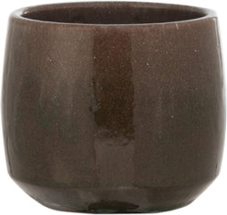 J-Line bloempot Boord - keramiek - groen - small - Ø 14.5 cm