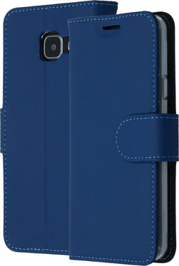 Accezz Galaxy A3 (2016) - Wallet Softcase Bookcase - 3 Pashouders - Donkerblauw