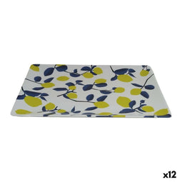 Snackdienblad La Mediterránea Citroen 30 x 20 x 2,5 cm (12 Stuks)