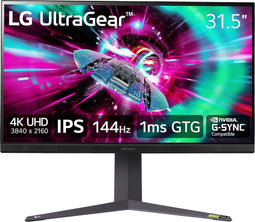 LG UltraGear 32GR93U - Gaming Monitor - 4K 144Hz HDMI 2.1 - Zwart