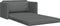 vidaXL - Vloersofa - Bed - 2-in-1 - Donkergrijs - 124x71x78 - cm - Stof