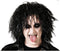 Atosa Verkleedpruik voor heren met lang wild haar - Zwart - Rocker/biker - Carnaval - Artiest Alice
