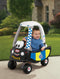 Little Tikes Cozy Coupe Politie - Loopauto - Met duwhandvat en verwijderbare bodem - Zwart/Wit