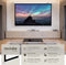 tectake® Beamer Scherm - 84 Inch (214 cm) - 16:9 Projectiescherm - Oprolbaar - 4K HD - Wand of Plafond Montage - Wit