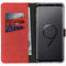 Selencia Galaxy S9 Plus - Echt Lederen Bookcase - 3 Pashouders - Rood