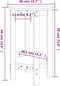 vidaXL - Salontafel - Ø - 40x60 - cm - massief - grenenhout - honingbruin