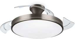 Philips Atlas - Plafondventilator met LED - 3 SceneSwitch lichtinstellingen - Nikkel