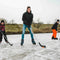 Nijdam North Glider - IJshockeyschaatsen - Semi-Softboot - Zwart/Blauw - Maat 43