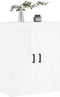 vidaXL - Wandkast - 69,5x34x90 - cm - bewerkt - hout - hoogglans - wit