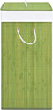 vidaXL - Wasmand - met - 1 - vak - 83 - L - bamboe - groen