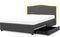 MONTPELLIER - Bed opbergruimte LED - Grijs - 160 x 200 cm - Polyester