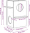 vidaXL - Kattenhuis - 43x43x60 - cm - massief - grenenhout