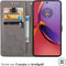 iMoshion Hoesje Geschikt voor Motorola Moto G84 Hoesje Met Pasjeshouder - iMoshion Mandala Bookcase - Grijs