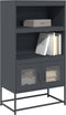 vidaXL - Hoge - kast - 68x39x123 - cm - staal - antracietkleurig