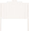 vidaXL - Hoofdbord - 106x4x110 - cm - massief - grenenhout - wit