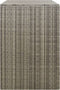vidaXL - Containerberging - dubbel - 140x80x117 - cm - poly - rattan - grijs