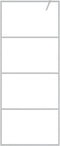 vidaXL - Inloopdouchewand - 80x195 - cm - transparant - ESG-glas - zilverkleurig