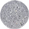 Verlichte decoratie bol metallic zilver 15 cm met 15 warm witte lampjes