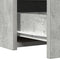 vidaXL - Wandkaptafel - met - LED-verlichting - - - Betonnen - Grijs
