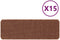 vidaXL - Trapmatten - met - Latex - Achterkant - Geel - 25x60 - cm
