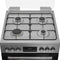 Beko FBM62320XDSL - Gasfornuis - 4 gasbranders 72 liter - Zwart met RVS-accenten