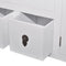vidaXL - Tv-meubel - 110x24x48 - cm - bewerkt - hout - wit