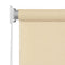 vidaXL - Rolgordijn - voor - buiten - 300x230 - cm - crème