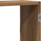 vidaXL - Wandschap - 129x18x42 - cm - bewerkt - hout - artisanaal - eikenkleurig