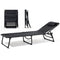 Goliving Ligbed - 5 Standen - 188 x 56 x 29 cm - Inklapbaar Zonnebed - Zwart