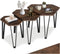 tectake Torquay - Salontafel-set - 3-delig - industrieel donkerbruin