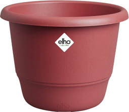 Elho Amiga Rond 25 - Bloempot voor Binnen & Buiten - 100% Gerecycled Plastic - Ø 24.5 x H 18.5 cm - Theater rood