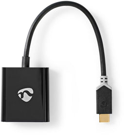 Nedis CCBP64850AT02 - USB-C naar VGA Adapter - 20cm - Grijs