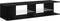 vidaXL - TV-kast - met - LED-verlichting - - - Zwart - Eiken - - - 135x39x30cm - - - Bewerkt - Hout