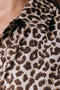 Colourful Rebel Minon - Mini Dress - Wijduitlopende fit Lange mouw Ceintuur Leopard dessin - XL