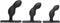 Master Series - P-Spot Plugger - 3 Anaal Pluggen met Harnas - Zwart