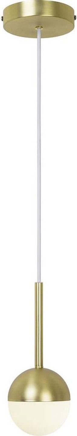 Nordlux Contina-hanglamp-G9-opaal glas/messing