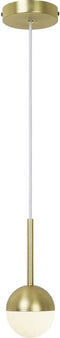 Nordlux Contina-hanglamp-G9-opaal glas/messing