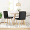 vidaXL - Eetkamerstoelen - 2 - st - stof - zwart
