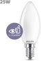 Philips LED - Kaarslamp E14 - Koelwit licht 4000K 25W - Mat glas