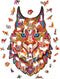 UNIDRAGON Houten Puzzel Voor Volwassenen Dier - Voorzichtige Lynx- 105 stukjes - Small 17x25 cm