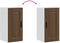 vidaXL - Keukenwandkast - Porto - bewerkt - hout - bruin - eikenkleur