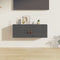vidaXL - Wandkast - 80x30x30 cm - massief grenenhout - grijs