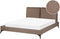 MELLE - Tweepersoonsbed - Bruin - 160 x 200 cm - Bouclé
