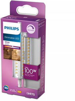 Philips LED Staaflamp R7S - Dimbaar 14 W - Wit licht (3500 K)