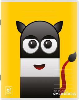 Aurora Writing 60 kladschrift 96 bladzijden, gelijnd, Monsters 20 stuks