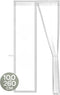O'DADDY® Deurgordijn Deluxe FIBER - Magnetisch Vliegengordijn - Zelfsluitend - Wit - 100x260 cm